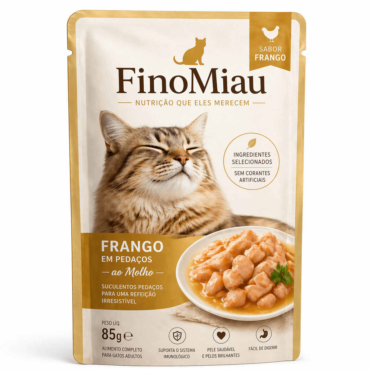 Sachê para Gatos Sabor Frango 85g